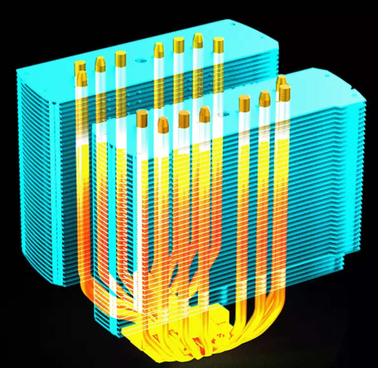 8 Heat Pipe Array