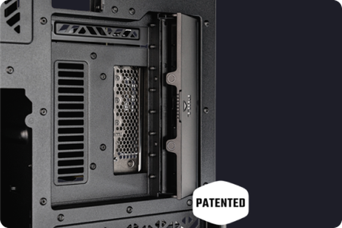 Tool-less Vertical GPU Mounting