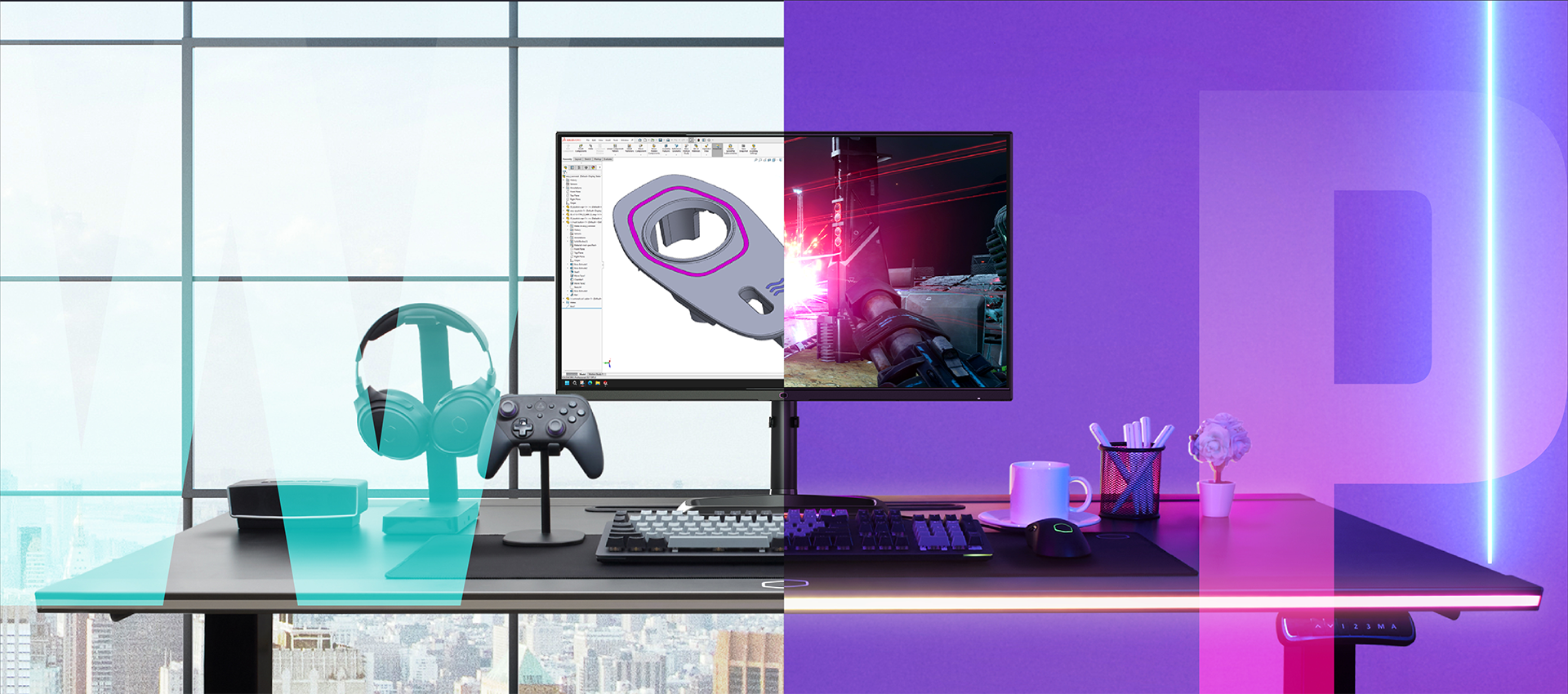 A True Work and Play Monitor