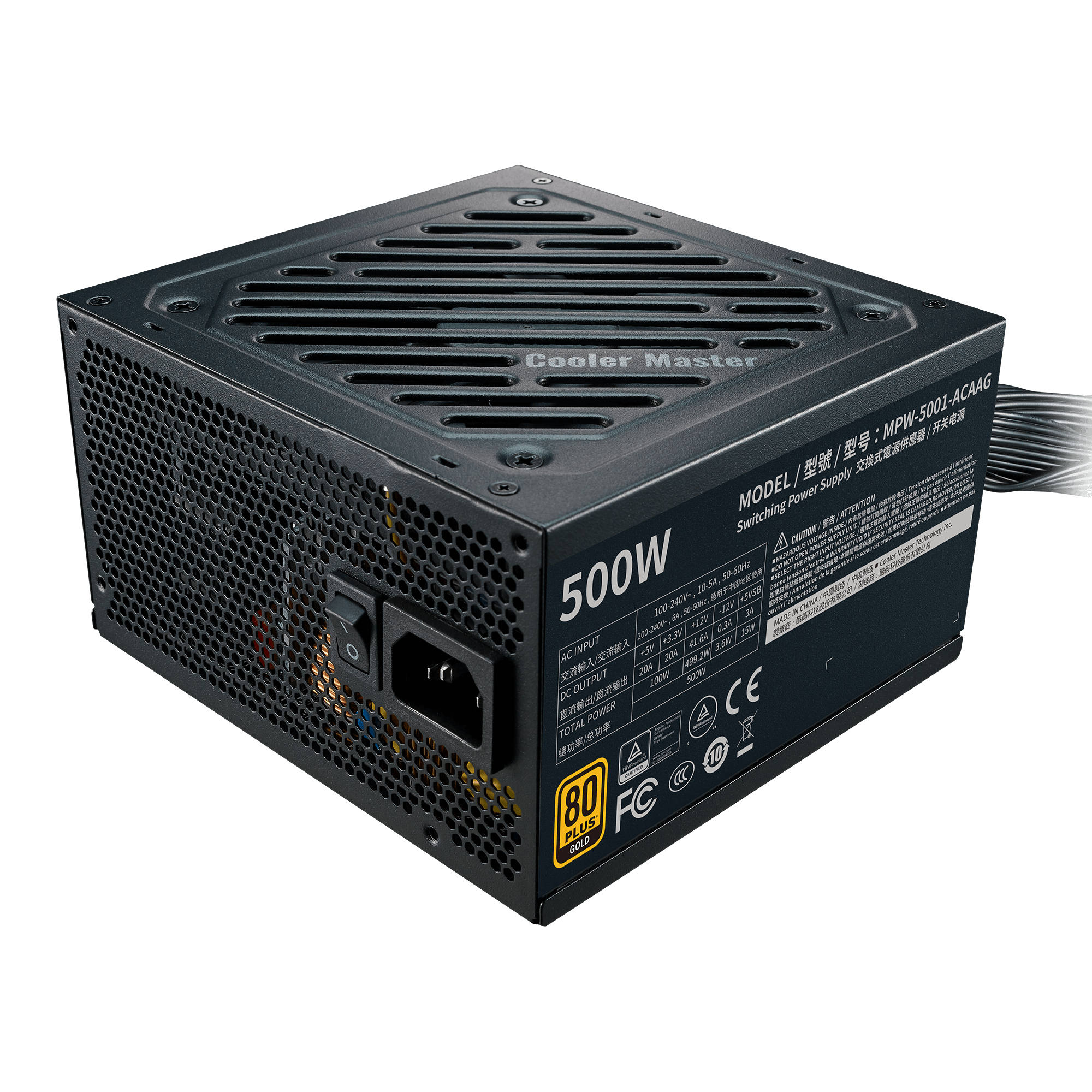 G500 Gold Entry Level 80 Plus Gold ATX Power Supply Unit image number 1